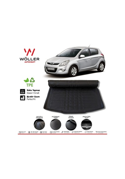 Hyundai İ20 Bagaj Havuzu 2009 2014 Arası 3D Wöller Ultraflex