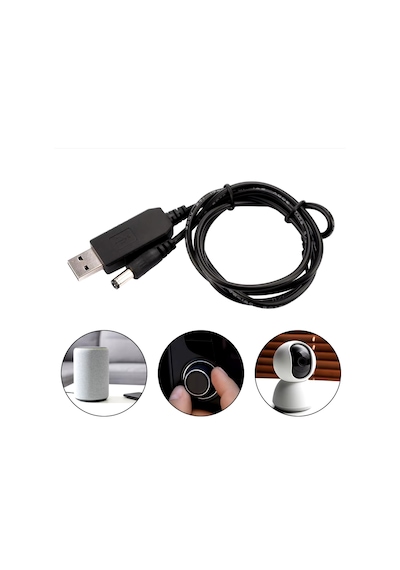 Usb To Dc Adaptör Çevirici, 100 Cm, Çevirici Kablo, 3.0 1.5 Dc Uç