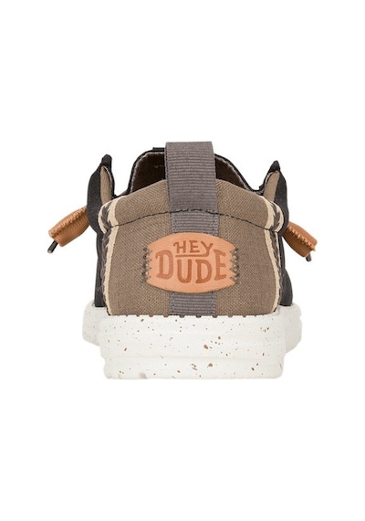 Hey Dude Wally Craft Linen Erkek Günlük Ayakkabı-33143 Siyah-ceviz