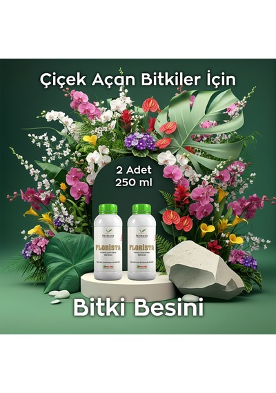Florista İkili 250 Ml 2 Adet Tüm Çiçekli Salon Bitkileri İçin Canlandırıcı 250 ML