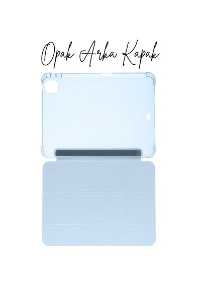 Apple Uyumlu iPad Pro 11 2025 M5 Çip Tri Folding Kalem Bölmeli Akıllı Standlı Özellikli Kılıf Kapaklı Kılıf