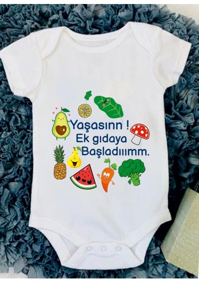 Babylimon Unisex Bebek Beyaz Amca Baba Yarısıdır Zıbın Beyaz - 132151499 Beyaz