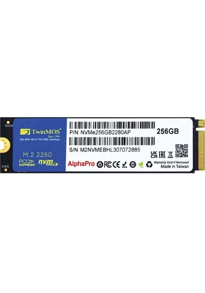256 Gb Twınmos M.2 Pcıe Nvme 3600/3250 Nvme256gb2280ap 63770984