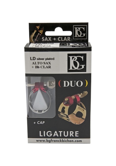 Bg Ld Duo Silverplated Bb Alto Klarnet Saksofon Ligatür Kapak