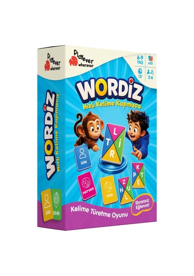 Playever Wordiz, Hızlı Kelime Kapmaca Ve Hafıza Kart Oyunu 6-9 Yaş