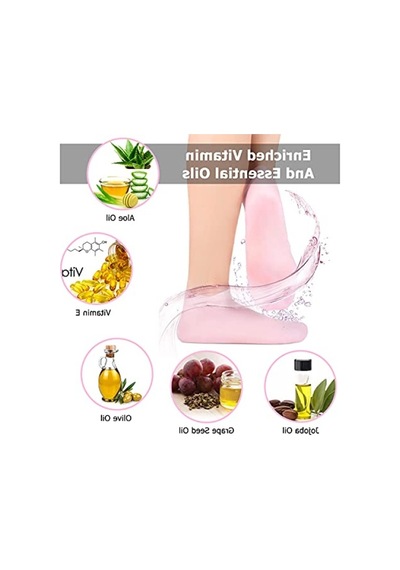 1a Kadınlar İçin Nemlendirici Spa Ayak Çorapları Açık Antrasit