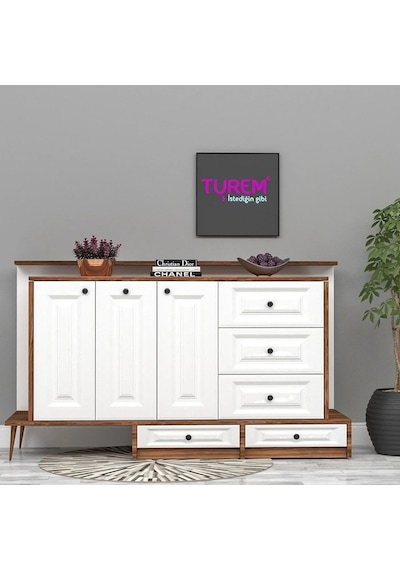 Quatro Membran Kapak Konsol Mdf Beyaz