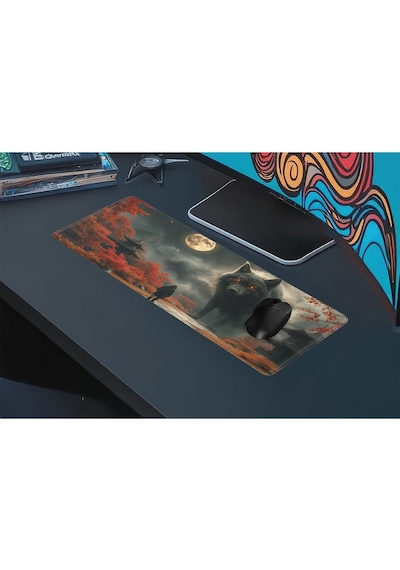 Gaming Oyuncu Xl Mouse Pad Kaydırmaz Dikişli 80 30 Cm Mousepad 21