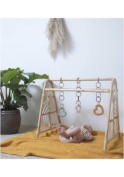 Bibs Baby Bitie Heart Peach Dişlik Turuncu