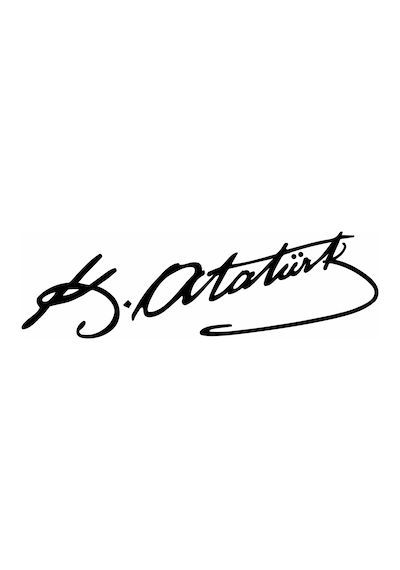 Kemal Atatürk Imza Sticker 00016