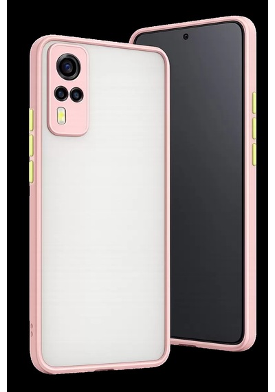 Vivo Y53s Kılıf Montreal Silikon Kapak - Pembe