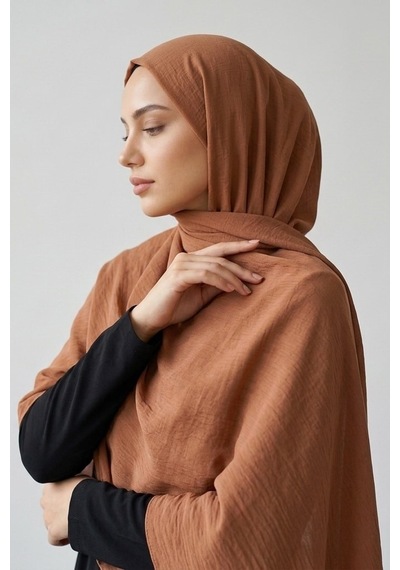 İpekçe Şal Caz 70 190 Karamel Caramel