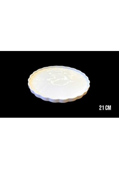 Roy King Twist 21 Cm Porselen Pasta Tabak Hrn002-6 Beyaz