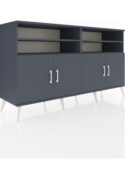 Hyperion Konsol 6 Raflı 4 Kapaklı 176x44x99 Antrasit-antrasit/ayt Antrasit-antrasit/aytaşı Hyperion Konsol 6 Raflı 4 Kapaklı 176x44x99 Antrasit-antrasit/ayt Antrasit-antrasit/aytaşı