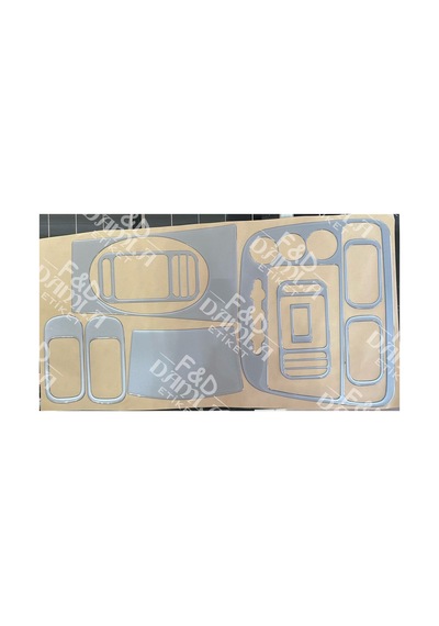 Honda Civic 2001-2006 Manuel Es Paket Uyumlu Maun Kaplama Gümüş Gri Renk