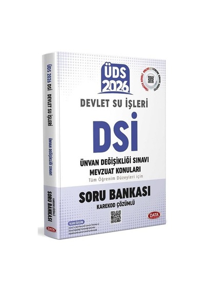 Data 2026 Gys Üds Dsi Devlet Su İşleri Mevzuat Konuları Soru Bankası Çözümlü Görevde Yükselme Ünvan Değişikliği Data Yayınları
