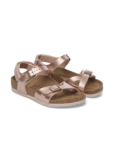 Birkenstock Rio Kids Bf Electric Metallic Kız Çocuk Sandalet 1029535 Pudra