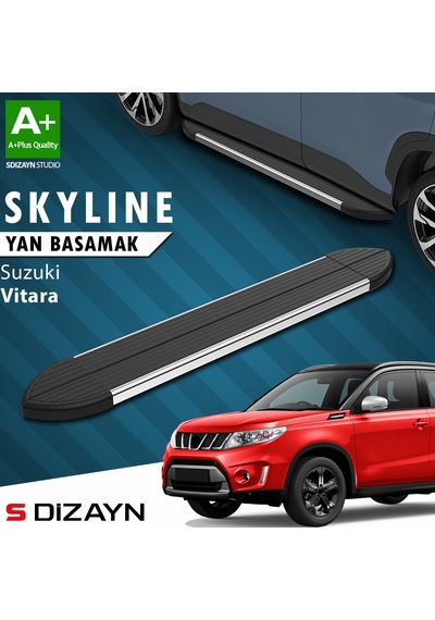 S-dizayn Suzuki Vitara 4 Skyline Krom Yan Basamak 163 Cm 2015 Üzeri A+ Kalite