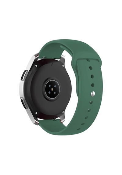 Amazfit Gtr 3 Ve Gtr 3 Pro İle Uyumlu 22mm Yumuşak Silikon Spor Kayış, Koyu Yeşil