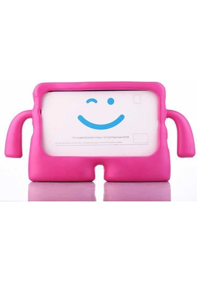 Samsung Uyumlu Galaxy Tab 4 7.0 T230 Figürlü Silikon Çocuk Tablet Standlı Kılıf Tablet Kılıfı