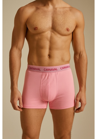 Carnaval Socks Carnaval Monotone Erkek Boxer 5'li Set- Pembe Çoklu