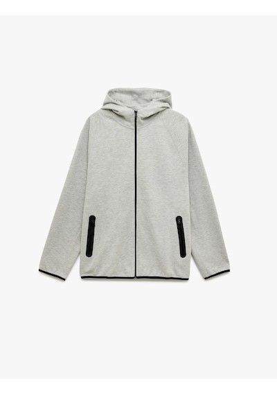 Koton Regular Fit Uzun Kollu Fermuarlı Cepli Kapşonlu Spor Sweatshirt Gri Melanj 6wam70041nk Gri Melanj Koton Regular Fit Uzun Kollu Fermuarlı Cepli Kapşonlu Spor Sweatshirt Gri Melanj 6wam70041nk Gri Melanj