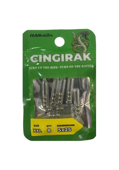 Hanfish Çıngırak Xxl 5x25mm 8 Adet
