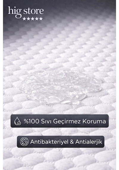 Ultra Premium Collagen Sıvı Su Geçirmez Fitted Yatak Koruyucu Alez Tek/çift/battal/yastık Boy Beyaz