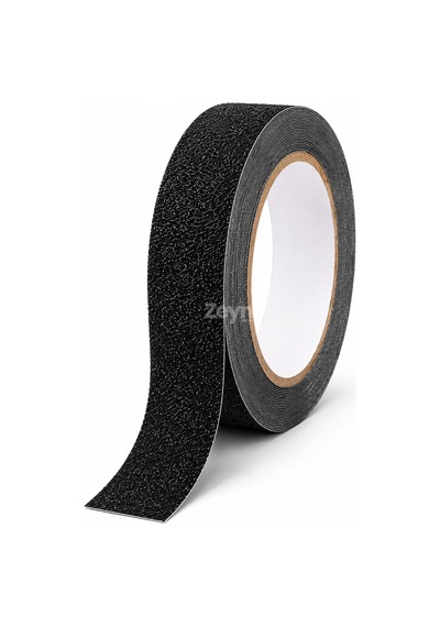 25mm X 5 Metre Siyah Kaydırmaz Bant Güçlü Yapışkanlı Merdiven, Rampa Ve Islak Zemin Güvenlik Bandı