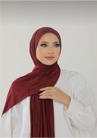 Gesshop Kadın Penya Şal Bordo