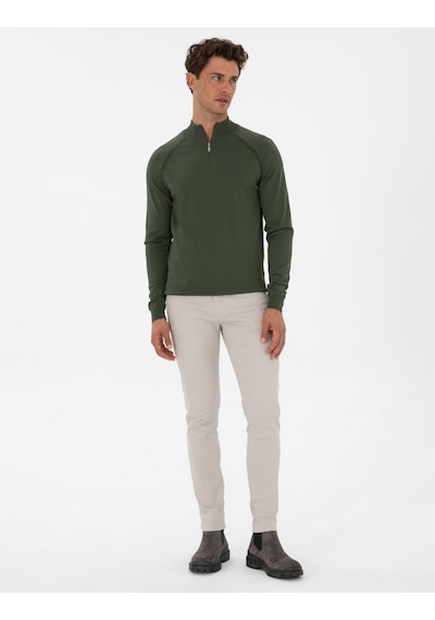 Pierre Cardin Erkek Koyu Haki Kazak /triko 50315752-vr111 Koyu Haki