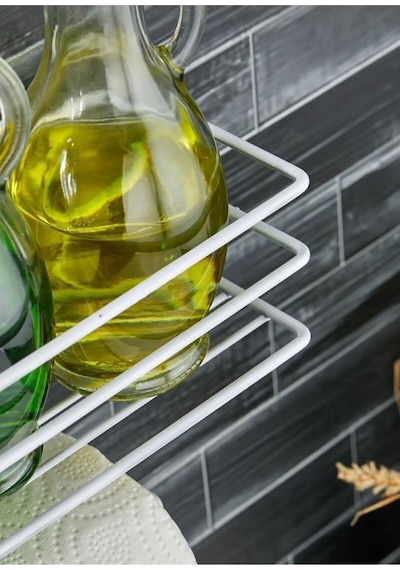 Yapışkanlı Raflı Kağıt Rulo Havluluk Peçetelik Havlu Kağıltlık Banyo Mutfak Düzenleyici Raf Beyaz Me Diğer