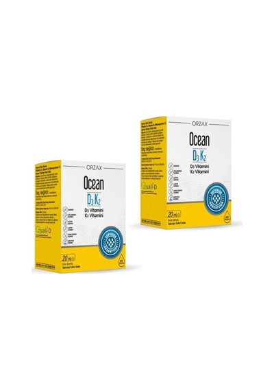 Ocean D3k2 Vitamin Damla 20 Ml 2 Adet