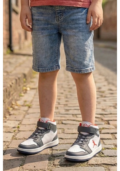In Step Eveji Lacivert Beyaz Çocuk Basketbol Ayakkabısı - Yüksek Bilekli Cırt Cırtlı Sneaker Lacivert - Beyaz In Step Eveji Lacivert Beyaz Çocuk Basketbol Ayakkabısı - Yüksek Bilekli Cırt Cırtlı Sneaker Lacivert - Beyaz