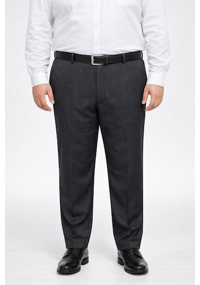 Classics Men Caserta Büyük Beden Erkek Kumaş Pantolon - 7561 Füme