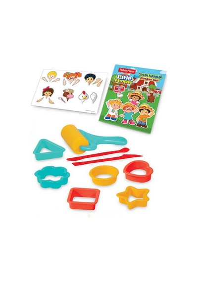 Little People Çantalı Oyun Hamuru Seti - 4 Renk Hamur Ve Şekil Kalıpları Çok  Renkli