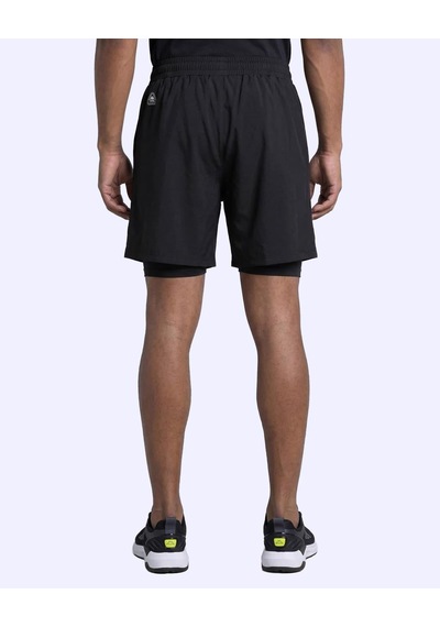 Kappa Edan Short Erkek Siyah Regular Taytlı Şort