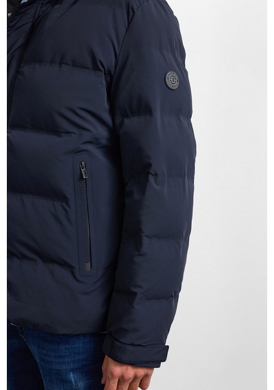Back And Bond Lacivert Relaxed Fit Puffer Jacket Çok Renkli
