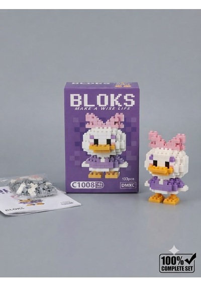 Mor 3d Kalem + 133 Parça Bloks Seti Yaratıcılığını 3 Boyutlu Dünyaya Taşı Ördek
