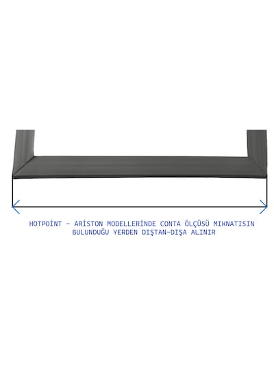 Hotpoint Ariston Uyumlu Buzdolabı Alt Kapı Contası 67 X 120 Cm