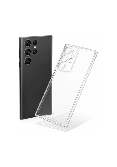 Samsung Uyumlu Galaxy S24 Ultra Kılıf Şeffaf Silikon Kamera Korumalı 3d
