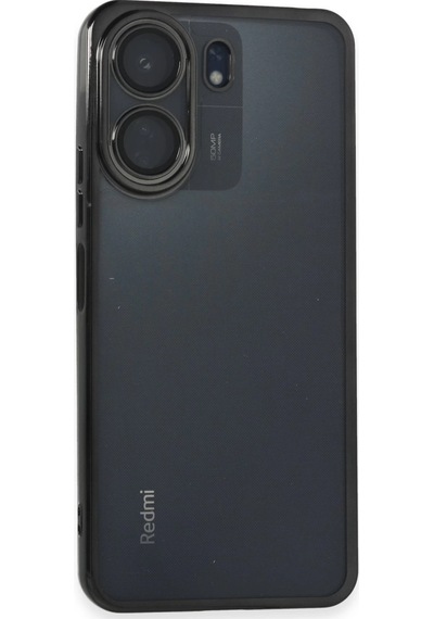 Xiaomi Redmi 13c Kılıf Razer Lensli Silikon - Siyah