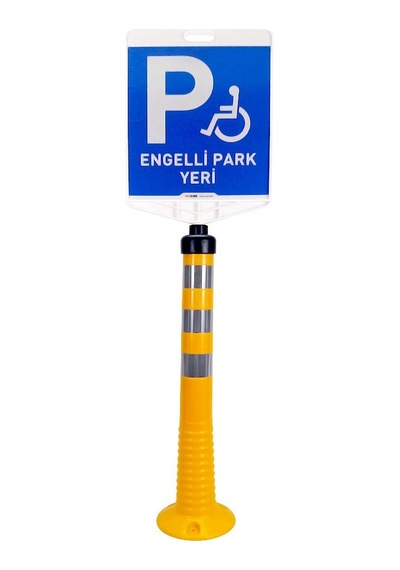 Engelli Park Yeri Çift Taraf Baskı Sarı Delinatör Seti N11.82