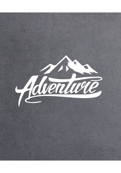 Adventure Sticker - Dağ Kamp 4x4 Off Road Pickup Sticker - Araba Oto Motosiklet Karavan Sticker - 00007 12X7 Cm