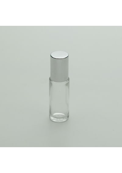 Boş Parfüm Şişesi 4-5 Ml 5 Adet Roll-on Gri Kapaklı Boş Şişe