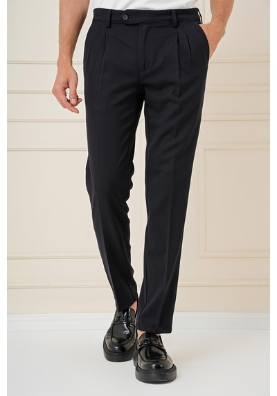 Efor P 1164 Slim Fit Siyah Klasik Pantolon Siyah