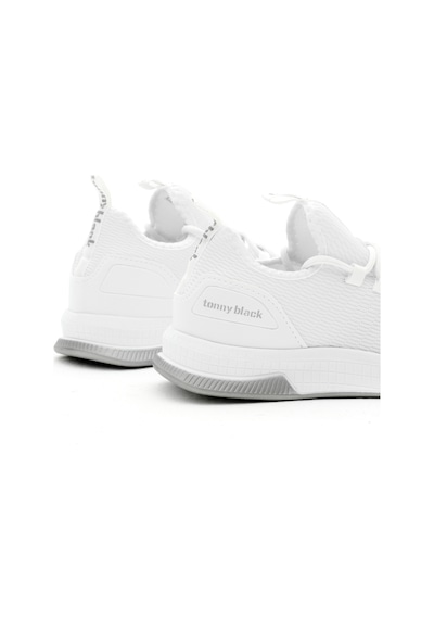 Tonny Black Unisex Beyaz Nefes Alabilen Kumaş Poli Taban Bağcıklı Spor Ayakkabı V2qnt-0 102 Beyaz