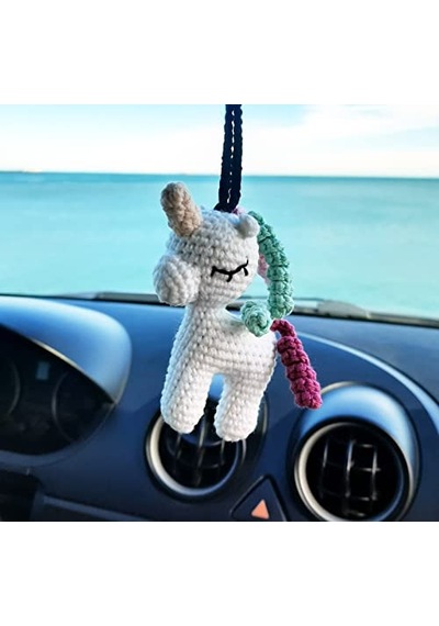 Sevimli Unicorn, El Yapımı Araba Dikiz Aynası Süsü, Oto si
