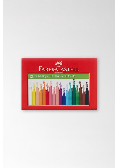 Faber-Castell Pastel Boya, 18 Renk, Yumuşak ve Canlı Renkler, Rahat Kullanım, Sanatsal ve Eğitsel Aktiviteler İçin