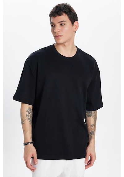 Tudors Unisex Oversize Geniş Kesim Pamuk Yumuşak Dokulu Basic Bisiklet Yaka Siyah Tişört-30843 2XL Tudors Unisex Oversize Geniş Kesim Pamuk Yumuşak Dokulu Basic Bisiklet Yaka Siyah Tişört-30843 2XL